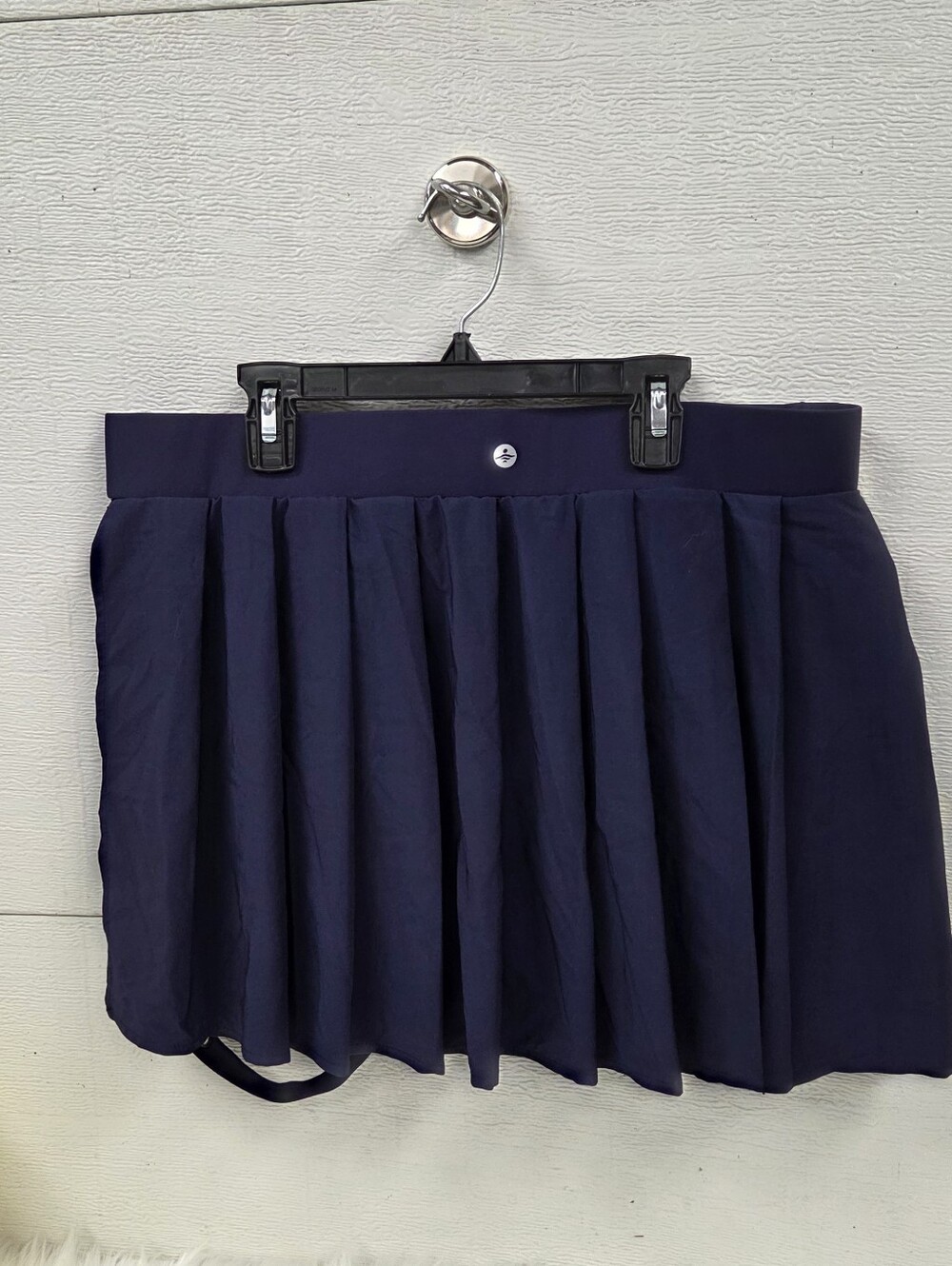 Halara Breezeful XLarge Navy Pleated Tennis Skort with Garters - Picture 6 of 7